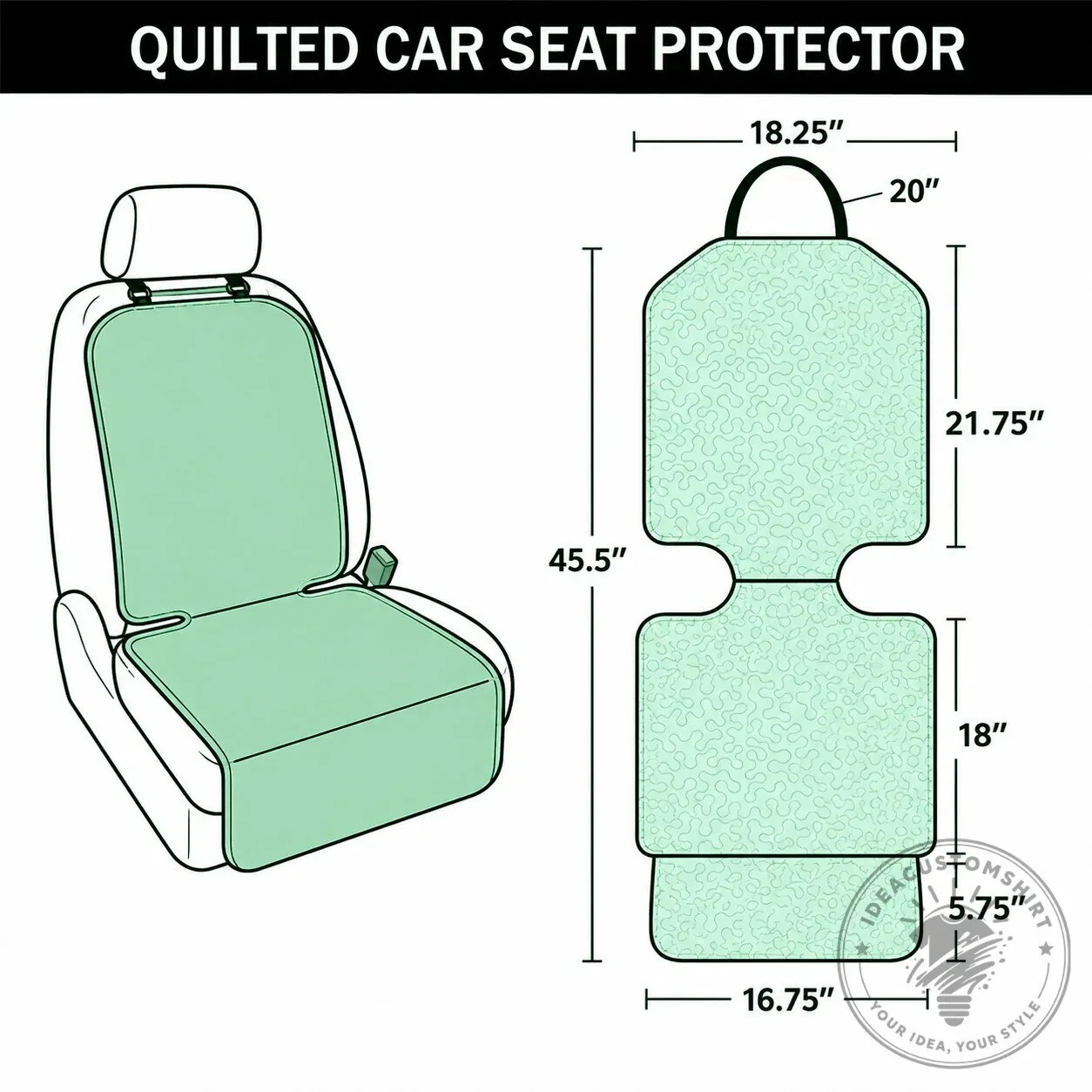 Philippians 4:13 Christian Faith Quilted Car Seat Protector 6 Philippians 4:13 Christian Faith Quilted Car Seat Protector