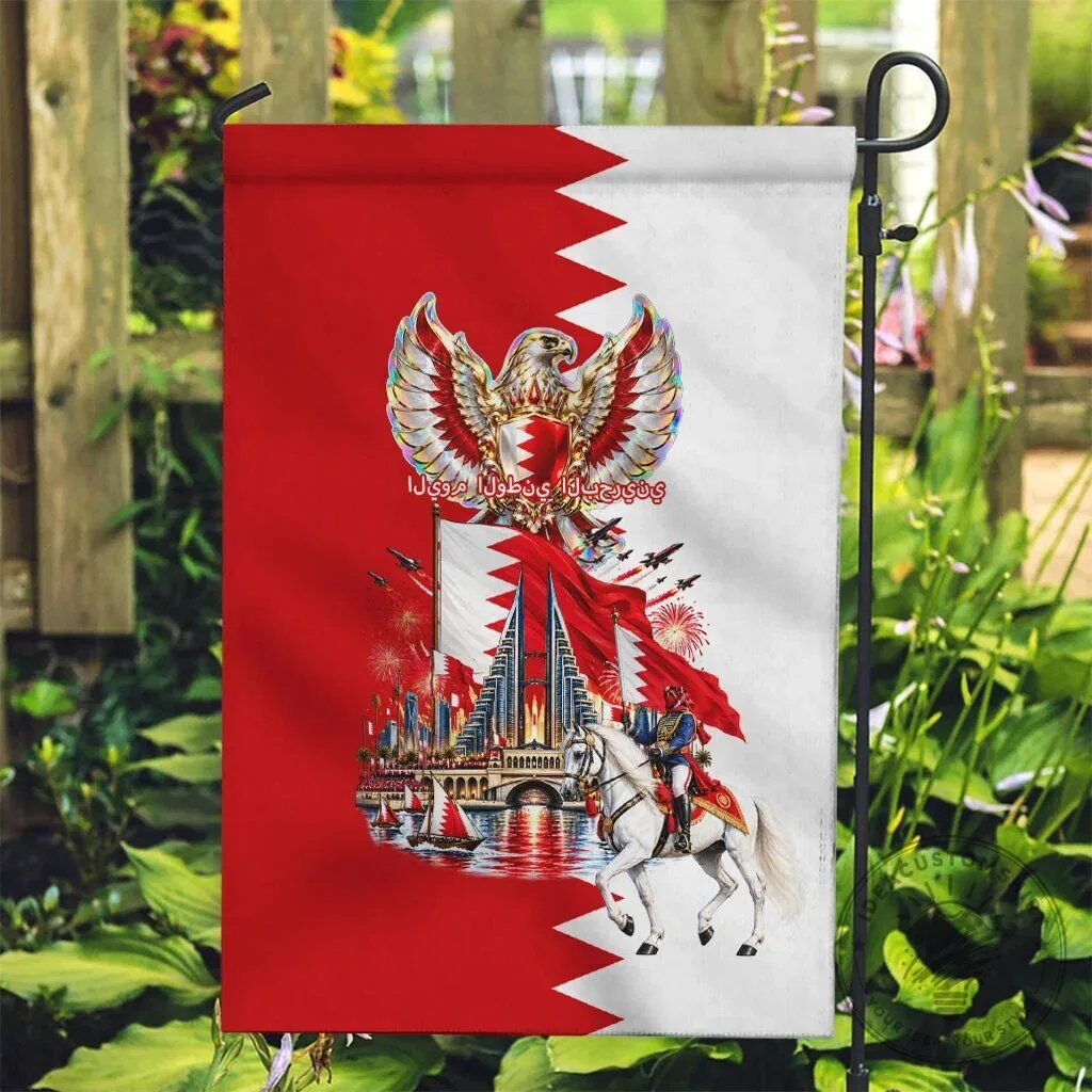 Bahrain National Day Garden Flag Cultural Emblem Horse Knight Decorative Banner 10 Bahrain National Day Garden Flag Cultural Emblem Horse Knight Decorative Banner
