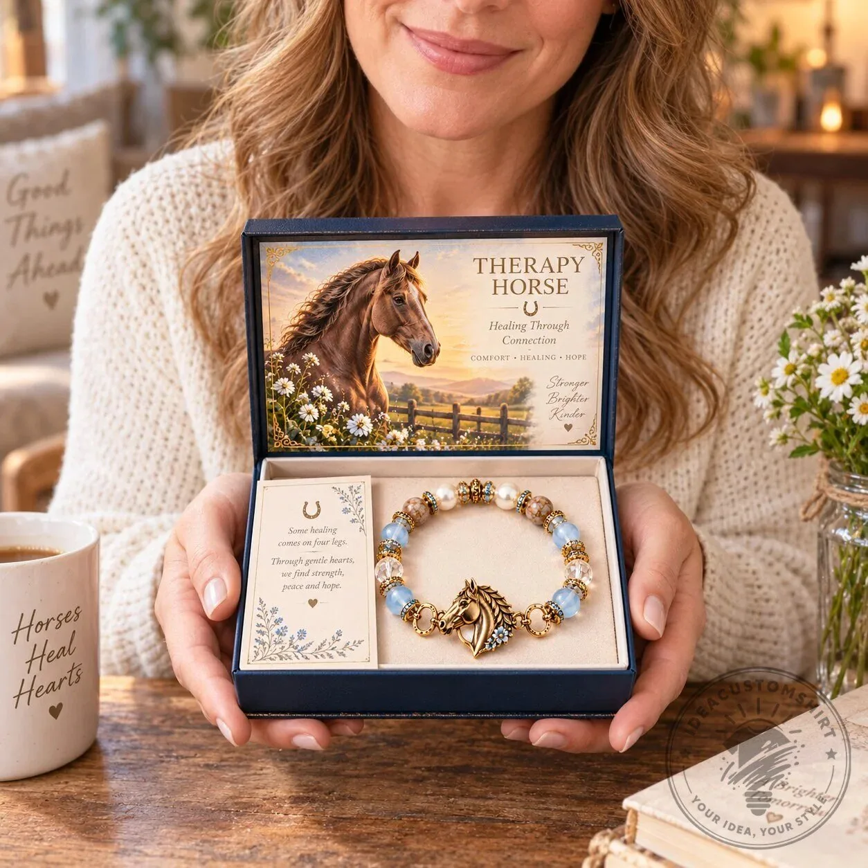 Therapy Horse Healing Through Connection Comfort Hope Beaded Bracelet 13 Therapy Horse Healing Through Connection Comfort Hope Beaded Bracelet