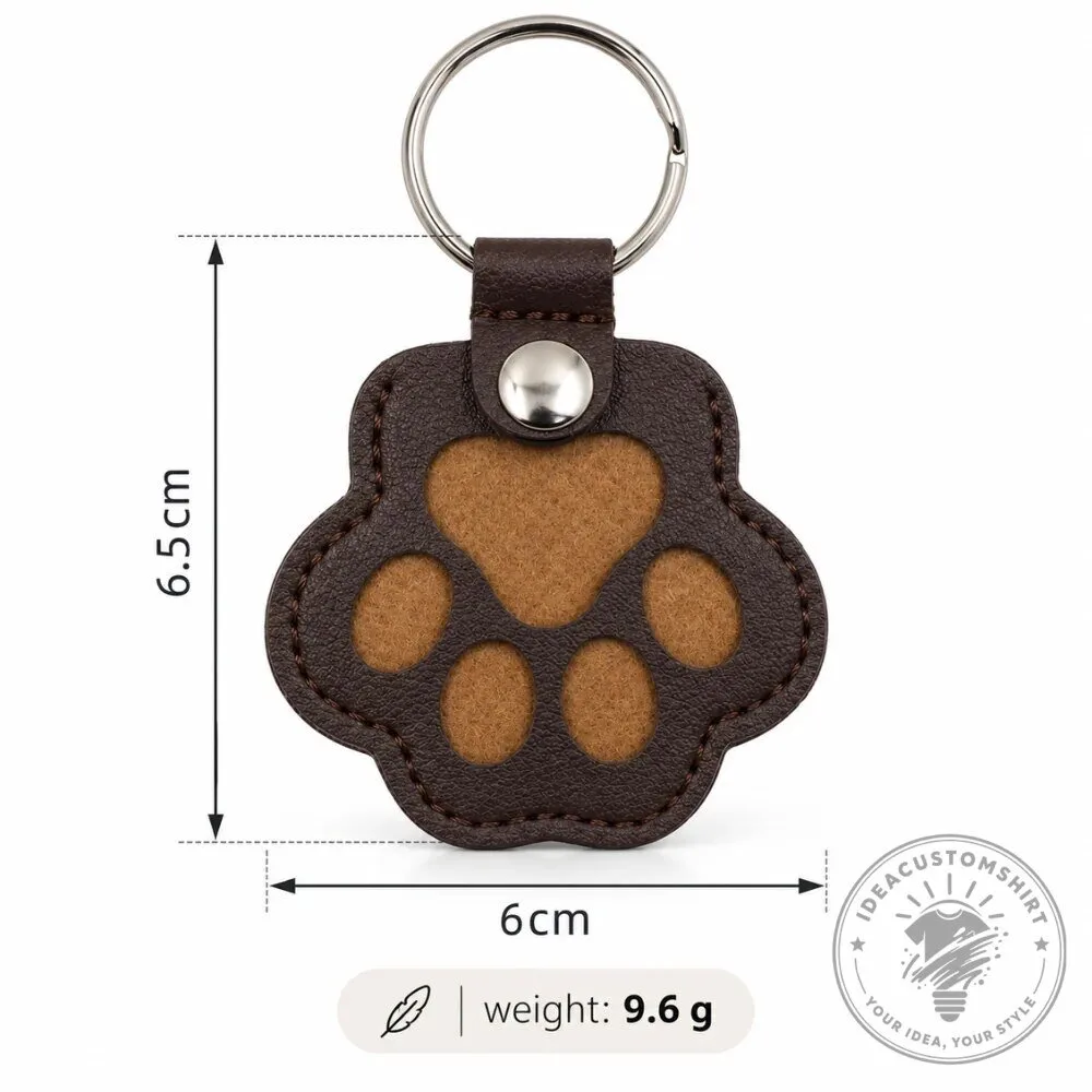 Pet Paw Print Photo Frame Keychain - Personalized Dog Cat Memorial Keepsake 16 Pet Paw Print Photo Frame Keychain - Personalized Dog Cat Memorial Keepsake
