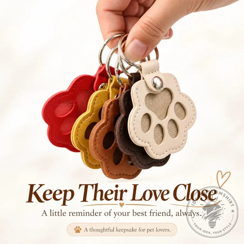 Pet Paw Print Photo Frame Keychain - Personalized Dog Cat Memorial Keepsake 17 Pet Paw Print Photo Frame Keychain - Personalized Dog Cat Memorial Keepsake