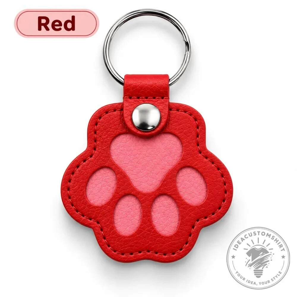 Pet Paw Print Photo Frame Keychain - Personalized Dog Cat Memorial Keepsake 18 Pet Paw Print Photo Frame Keychain - Personalized Dog Cat Memorial Keepsake