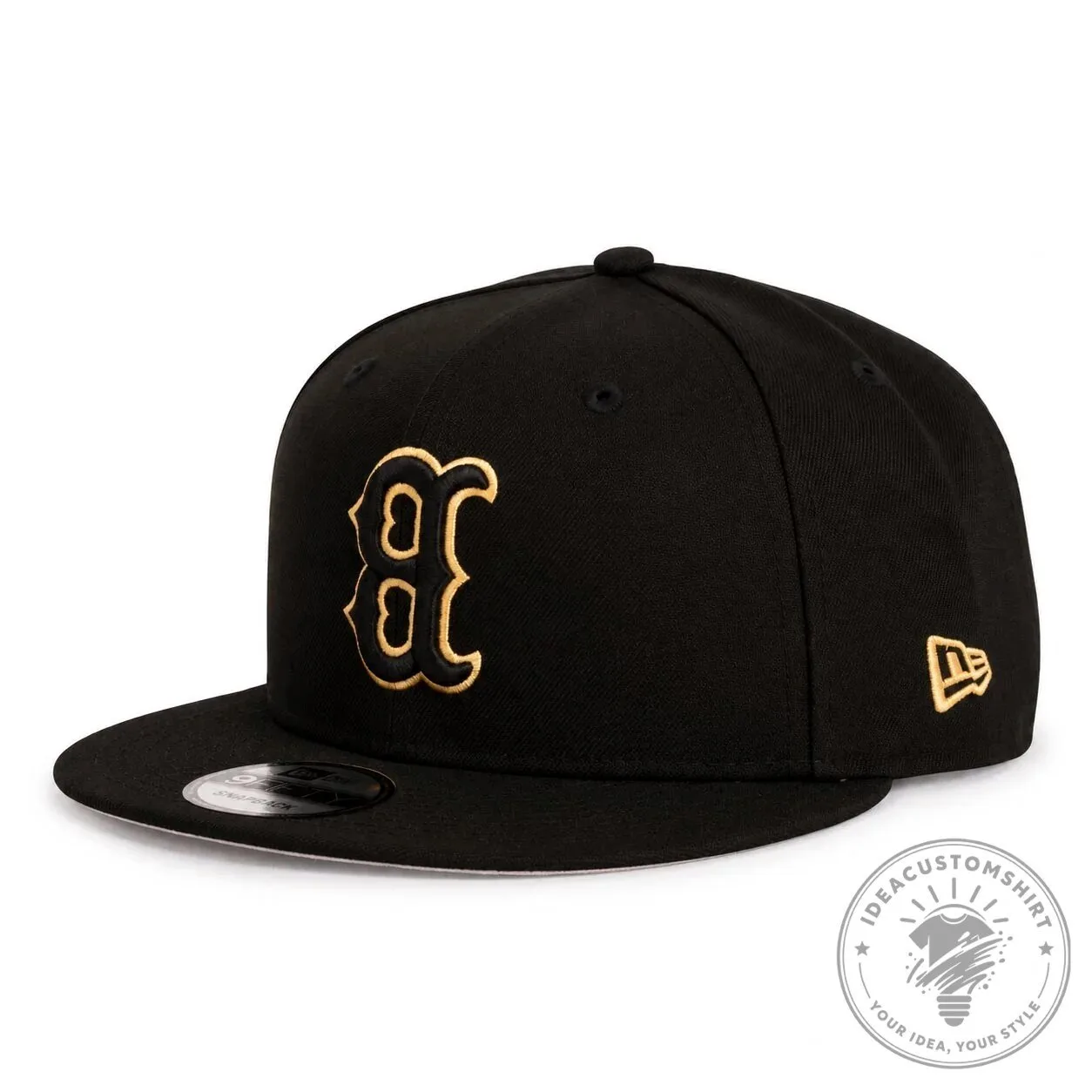 Boston Red Sox MLB Black and Gold Embroidered Baseball Snapback Cap Hat 11 Boston Red Sox MLB Black and Gold Embroidered Baseball Snapback Cap Hat