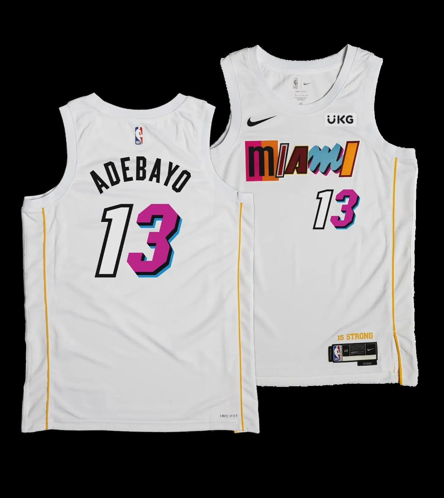 Bam Adebayo Miami Heat White Mashup Edition Basketball Jersey