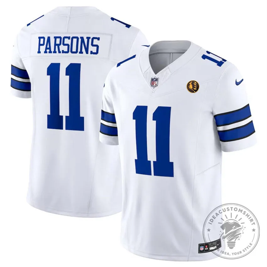 Dallas Cowboys Football Micah Parsons White Game Jersey