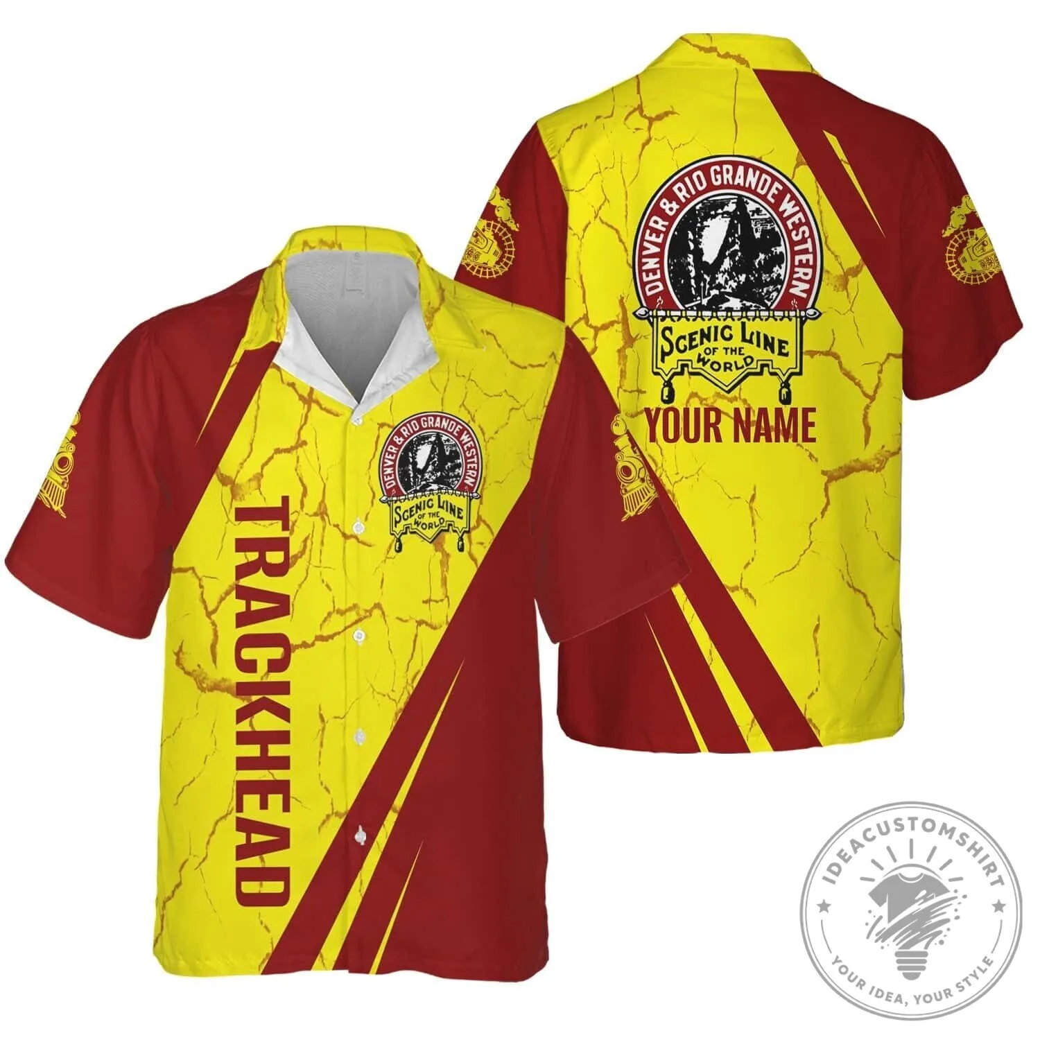 Denver and Rio Grande Western Railroad Scenic Line Hawaiian Shirt