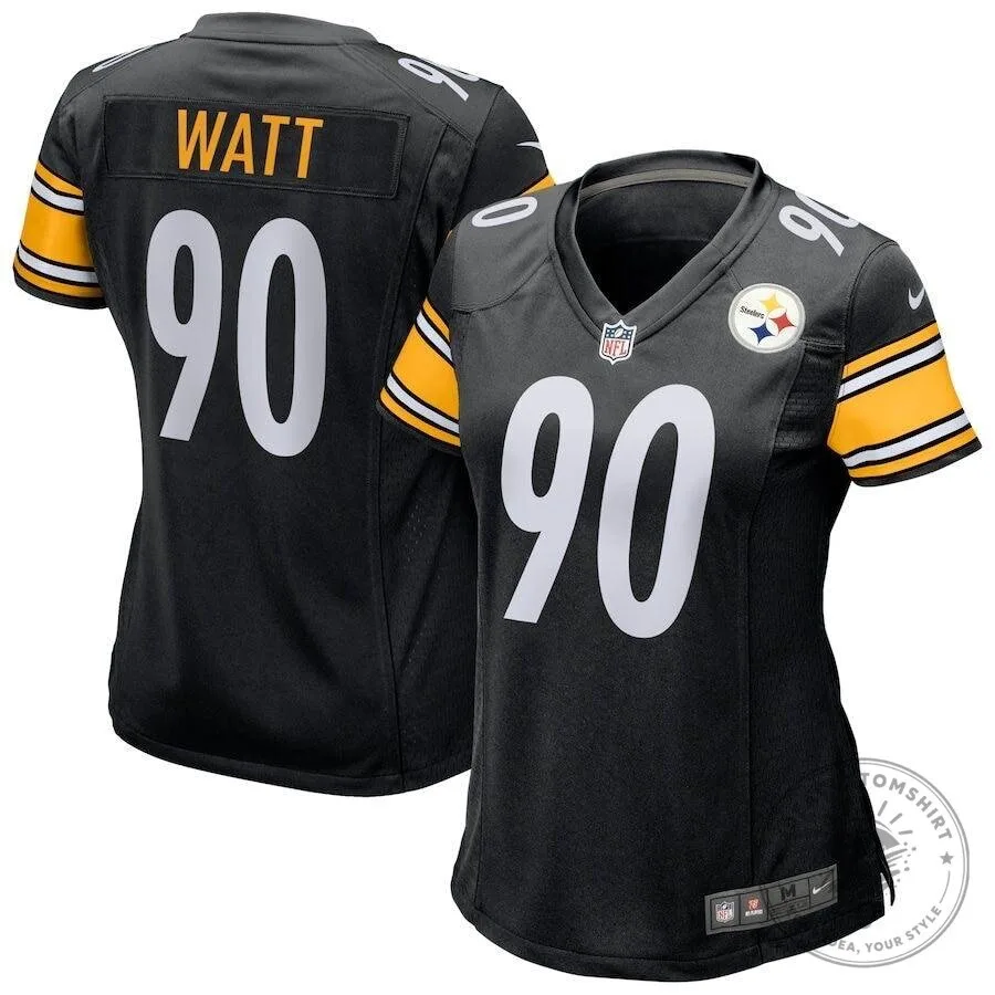 Pittsburgh Steelers Black Jersey featuring TJ Watt for Football Fans 5 Pittsburgh Steelers Black Jersey featuring TJ Watt for Football Fans