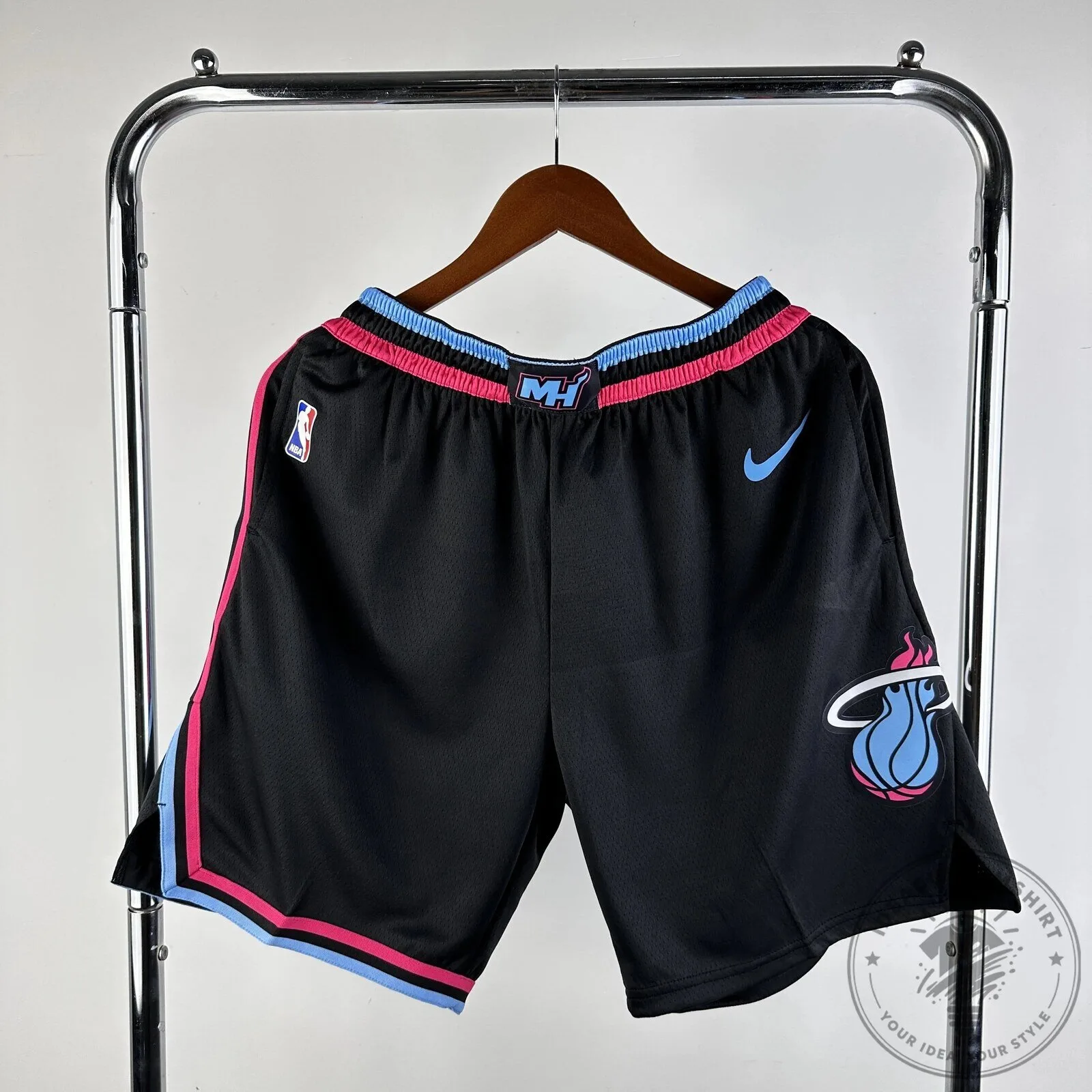 Miami Heat Vice Nights City Edition Black Basketball Shorts 1 Miami Heat Vice Nights City Edition Black Basketball Shorts