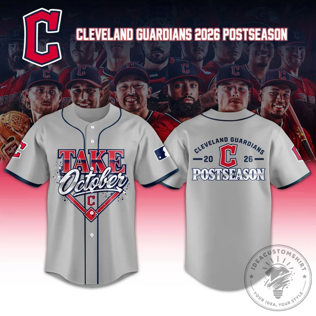 2026 Take October Baseball Jersey for Cleveland Guardians - Postseason Edition 2026 Take October Baseball Jersey for Cleveland Guardians - Postseason Edition