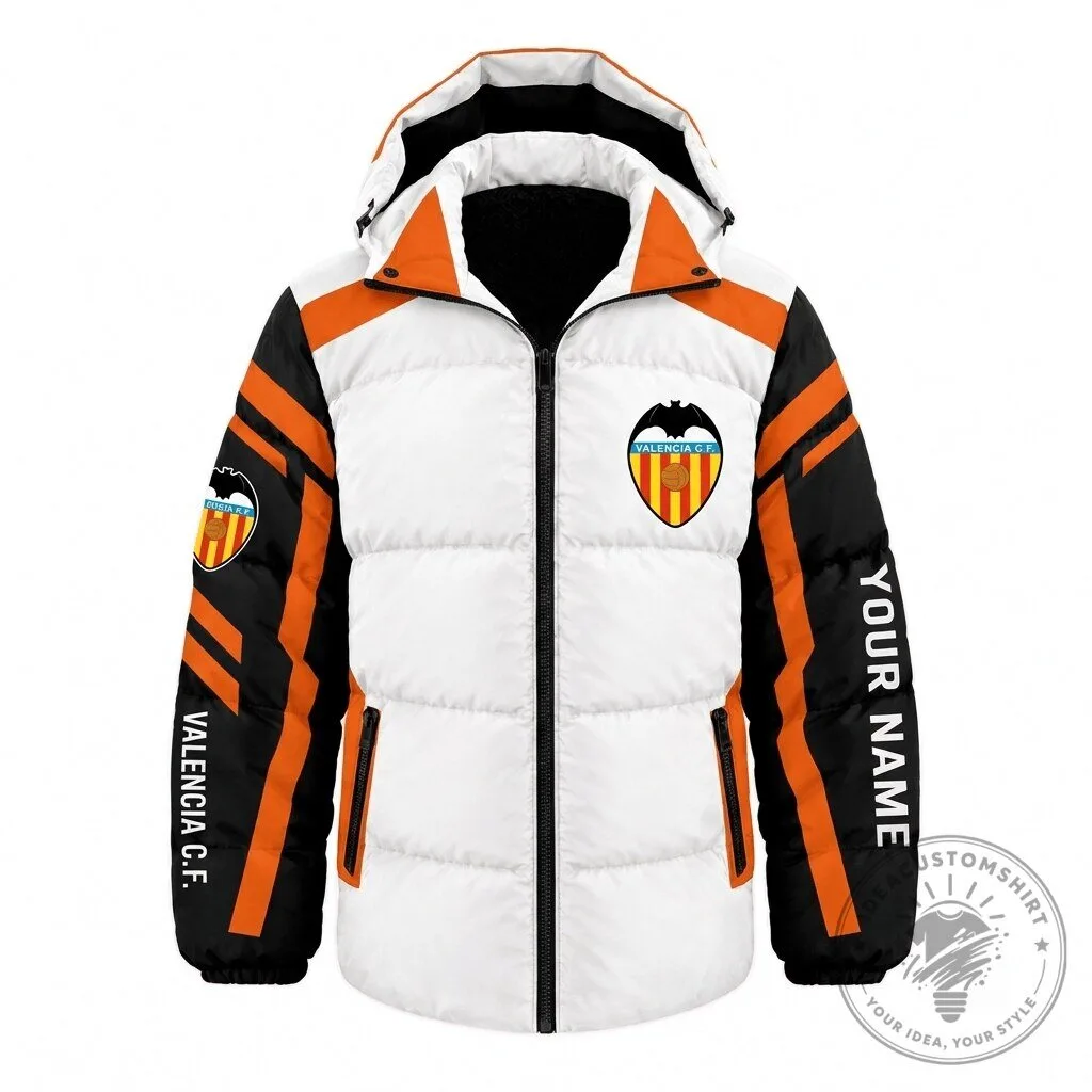 Valencia Club de Fútbol La Liga Personalized Puffer Jacket