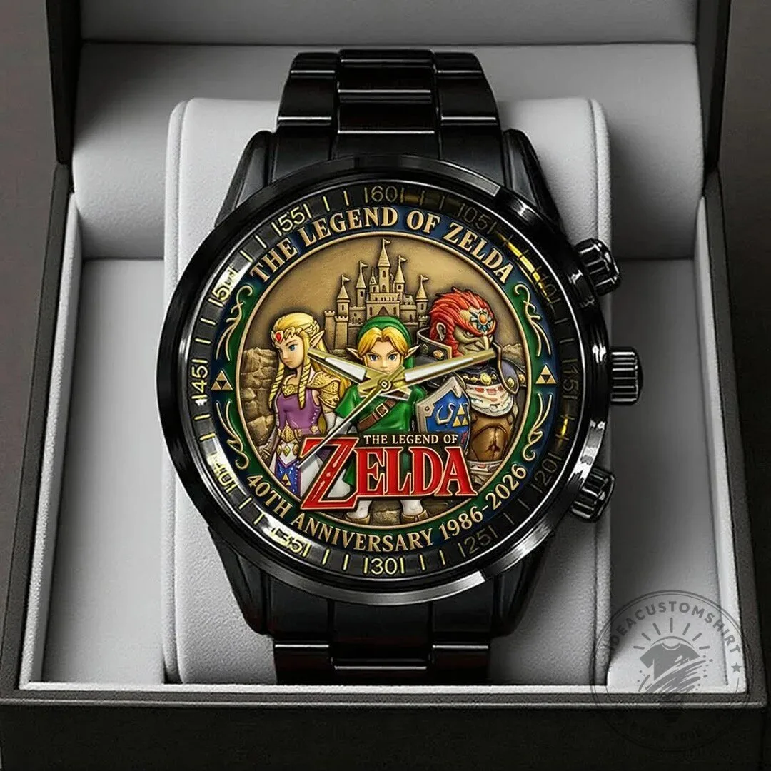 Stainless Steel Watch Celebrating the 40th Anniversary of The Legend of Zelda
