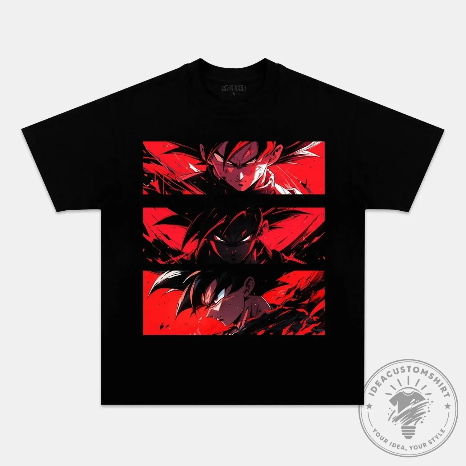 Dragon Ball Z Goku Super Saiyan Black Vintage Oversized T-Shirt