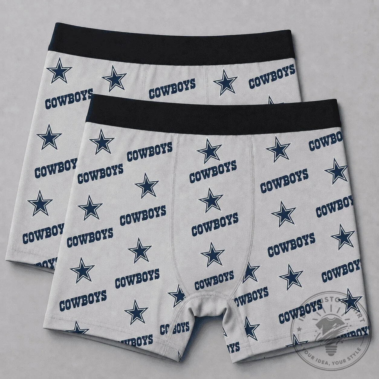 Men's Underwear Boxer Briefs Featuring the Dallas Cowboys Football Team