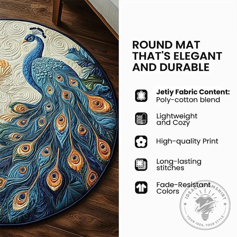 Christmas Snowman Winter Wonderland Quilted Round Floor Mat Rug 9 Christmas Snowman Winter Wonderland Quilted Round Floor Mat Rug
