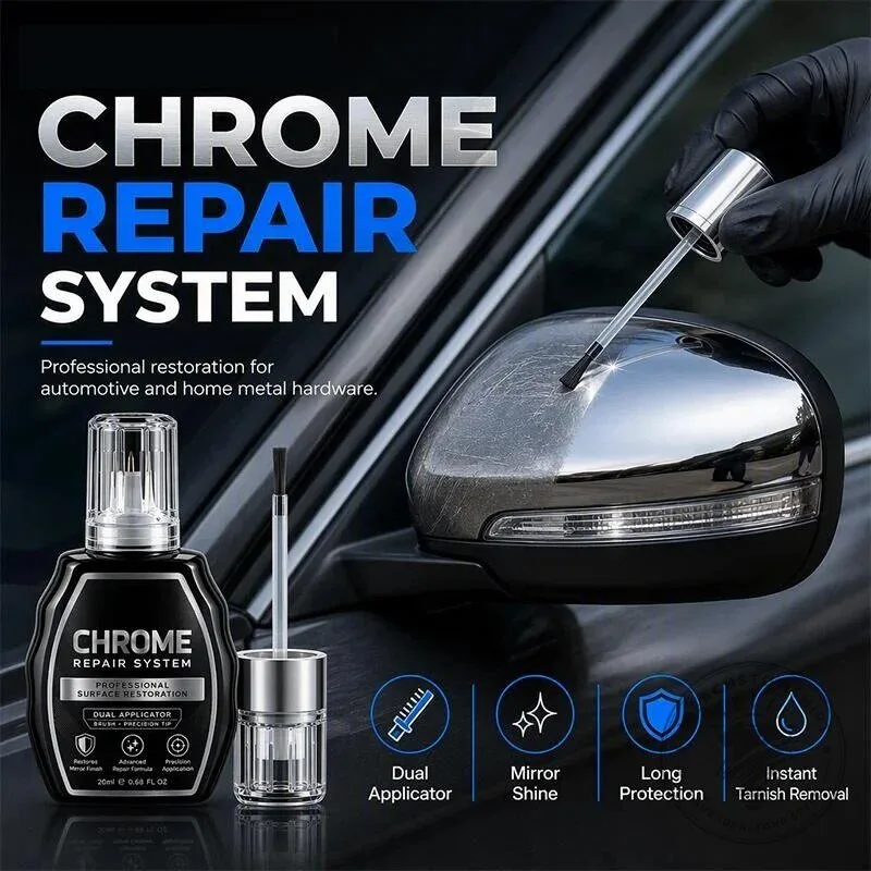 Professional Chrome Repair System Kit for Automotive and Home Metal Hardware 9 Professional Chrome Repair System Kit for Automotive and Home Metal Hardware