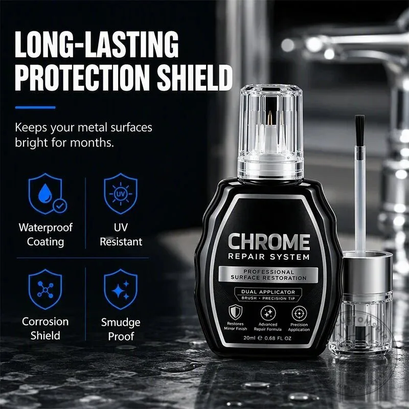 Professional Chrome Repair System Kit for Automotive and Home Metal Hardware 14 Professional Chrome Repair System Kit for Automotive and Home Metal Hardware