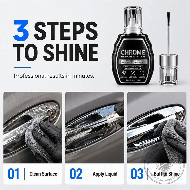 Professional Chrome Repair System Kit for Automotive and Home Metal Hardware 15 Professional Chrome Repair System Kit for Automotive and Home Metal Hardware