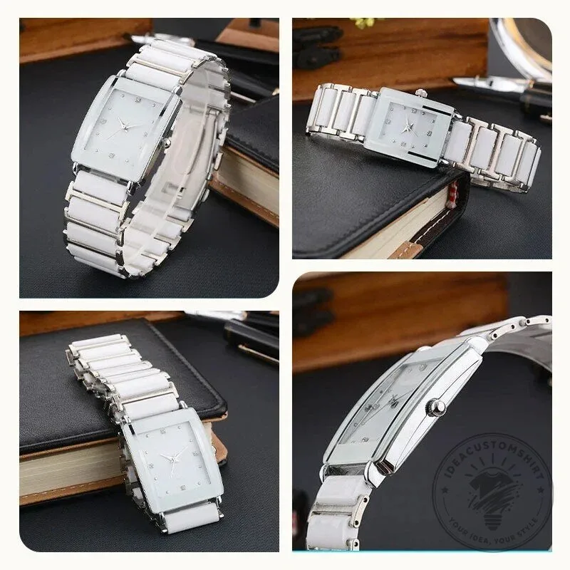Elegant Black Ceramic Square Quartz Watch for Couples, Men and Women 29 Elegant Black Ceramic Square Quartz Watch for Couples, Men and Women