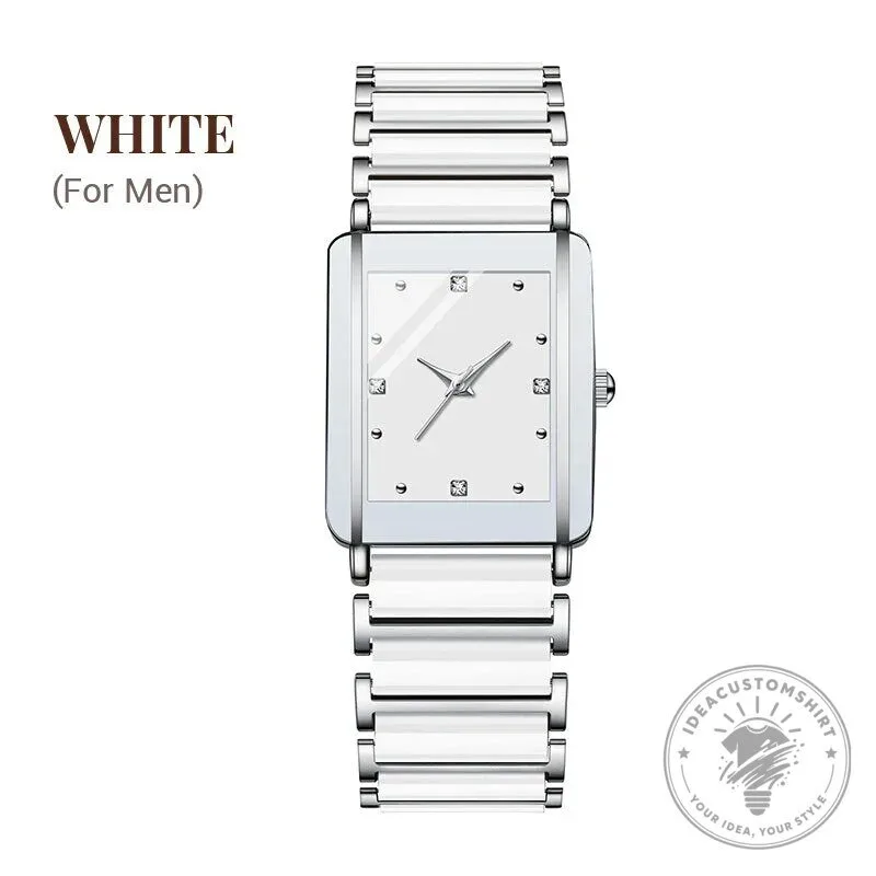 Elegant Black Ceramic Square Quartz Watch for Couples, Men and Women 31 Elegant Black Ceramic Square Quartz Watch for Couples, Men and Women